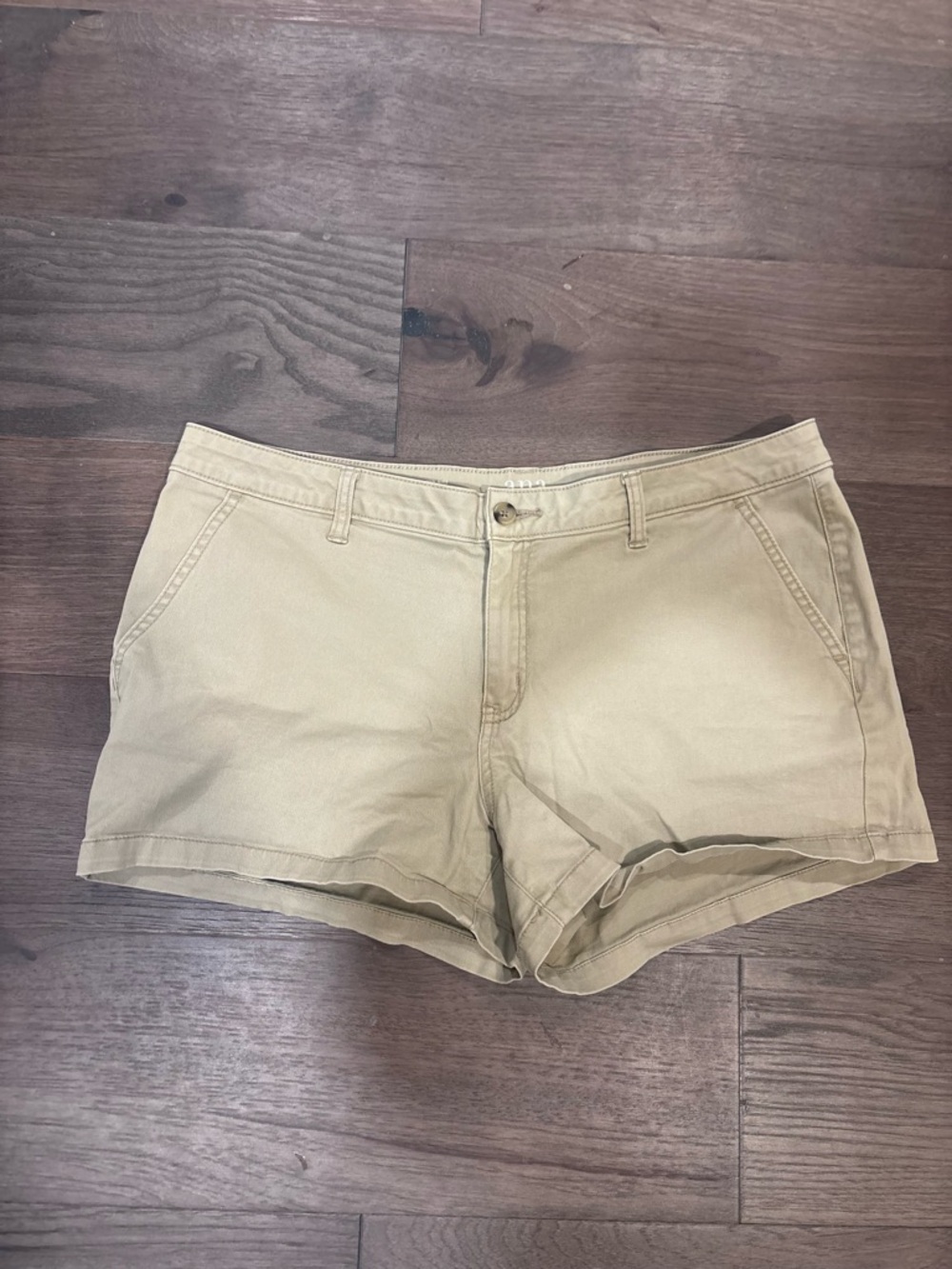 Ana a New Approach Women's Twill Mid-Rise Shorts, Stretch, Size 16